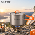 Ainorello™ Ultralight Titanium Camping Pot lifestyle