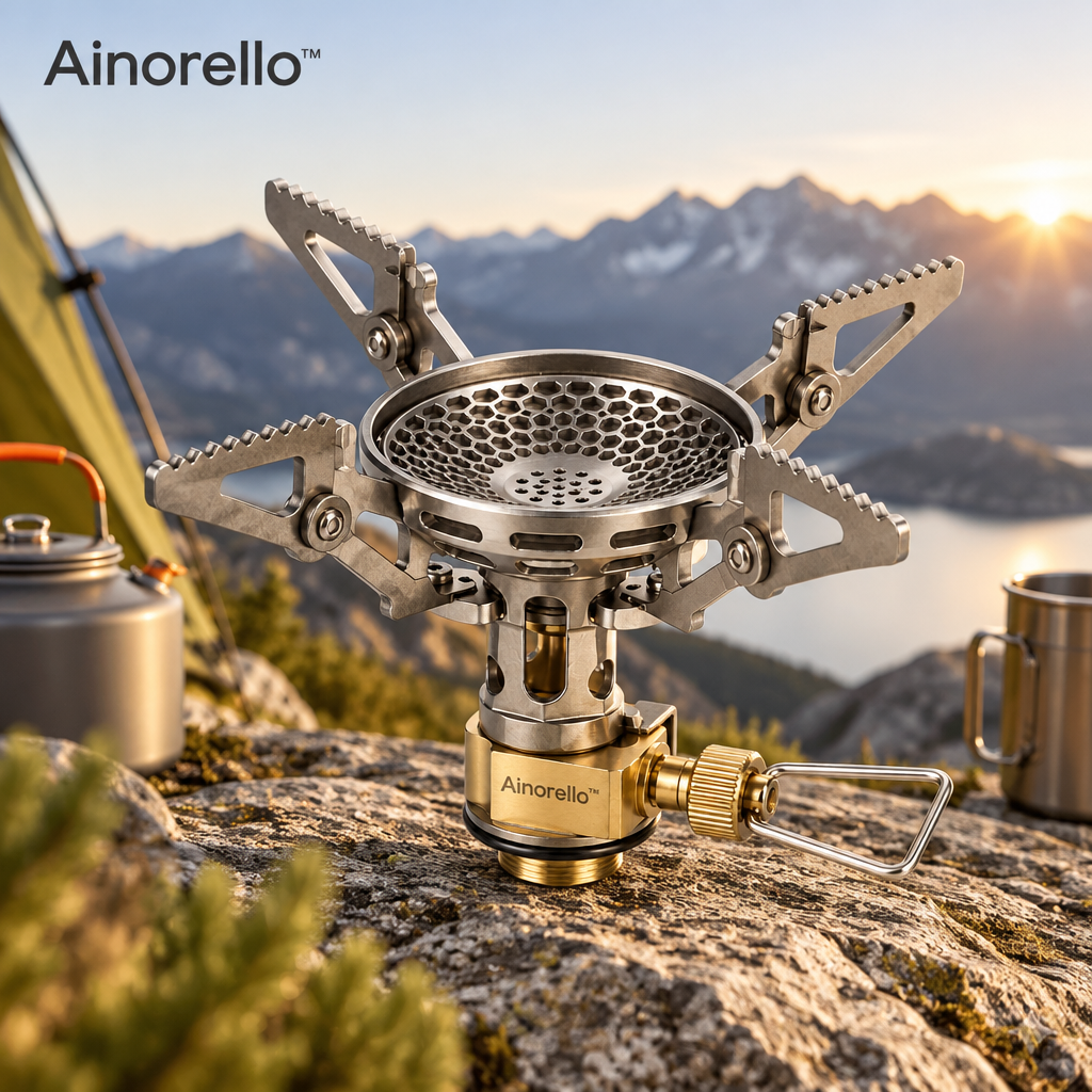 Ainorello™ Windproof Folding Camping Gas Stove lifestyle