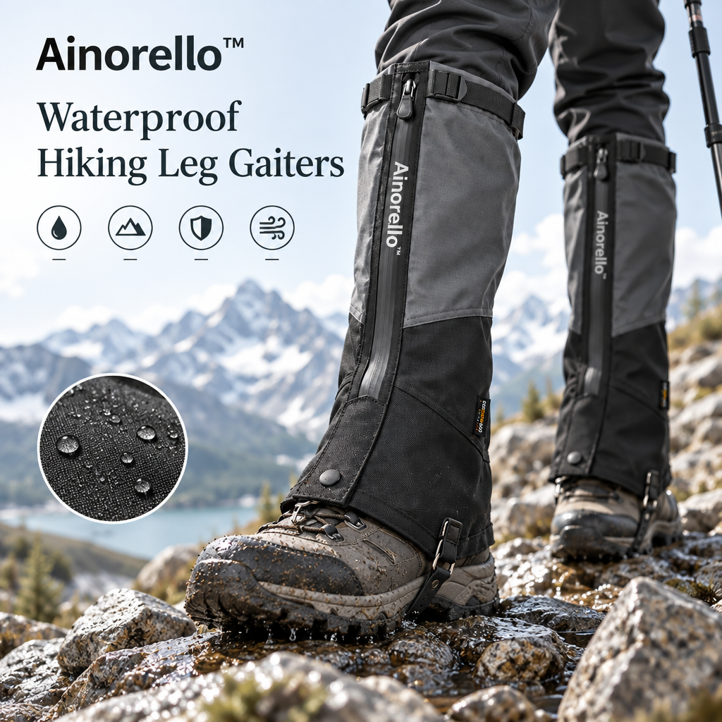 Ainorello™ Weather-Ready Hiking Leg Gaiters brand hero