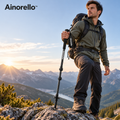 Ainorello™ Carbon Fiber Hiking Staff with Camera Mount lifestyle
