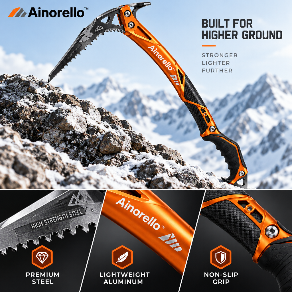 Ainorello™ Technical Mountaineering Ice Axe materials