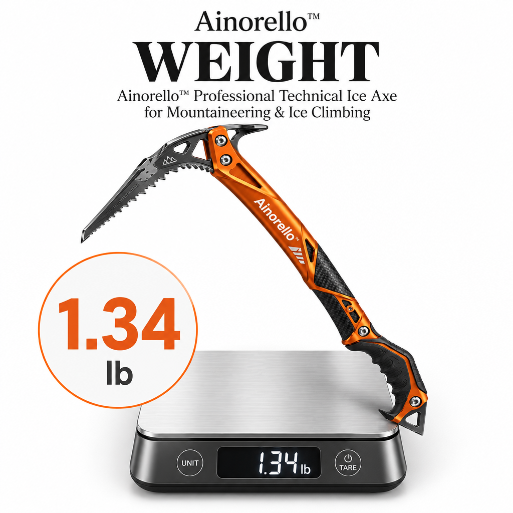 Ainorello™ Technical Mountaineering Ice Axe weight