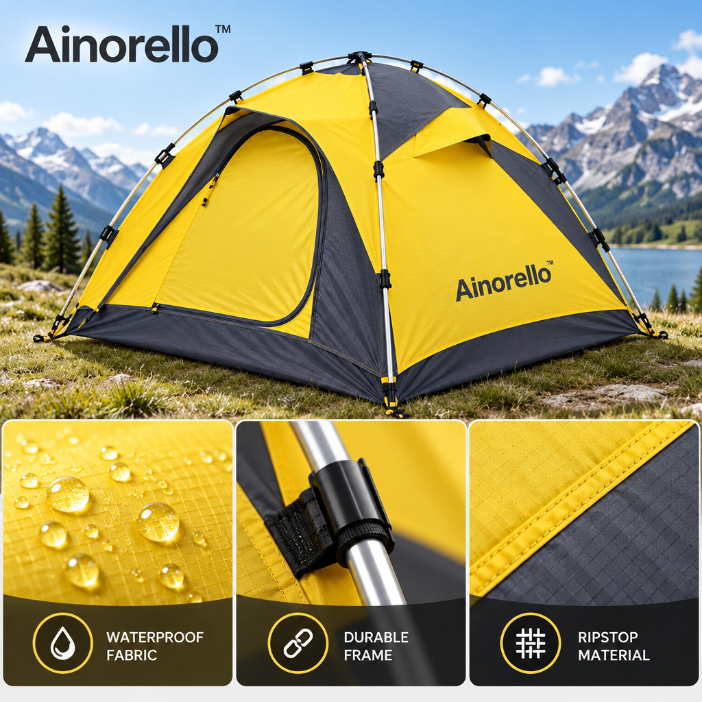 Ainorello™ Automatic Instant Pop-Up Camping Tent materials